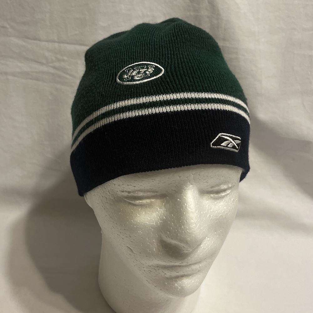 Vintage New York Jets Reebok NFL Green Beanie Player Issued #16 Percy Harvin